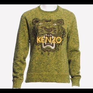 KENZO's Tiger Emblem Sweatshirt Sz small moss.